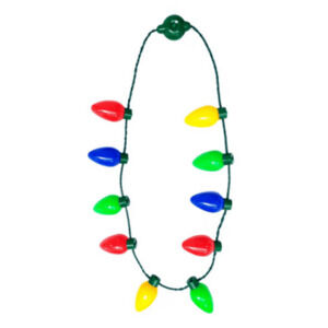 🔥Festive Voice - Be Jolly - Flashing Christmas Jumbo Light Up Necklace - NWT💥